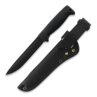 M95_02black_leather M95 RANGER PUUKKO PTFE Teflon / Black, leather sheath